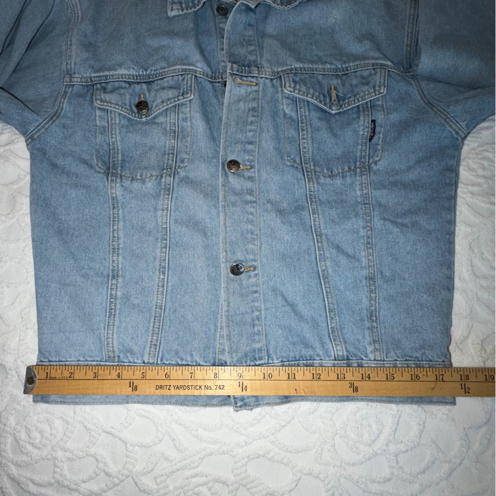 VTG. Mickey BY Jerry Leigh Mickey and Minnie Embroidered Design Jean Jacket - Picture 13 of 14